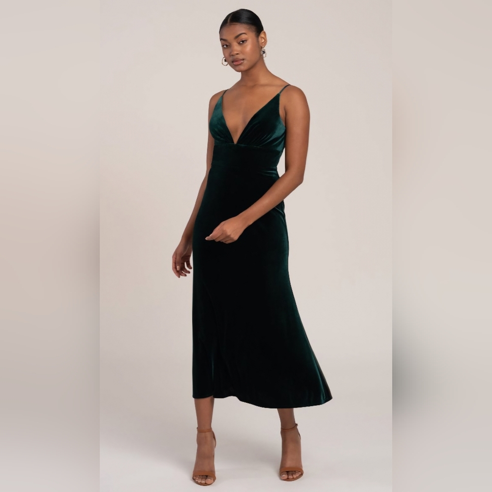 Jenny Yoo Mari Dark Berry Velvet Dress, sz4 - Picture 15 of 16